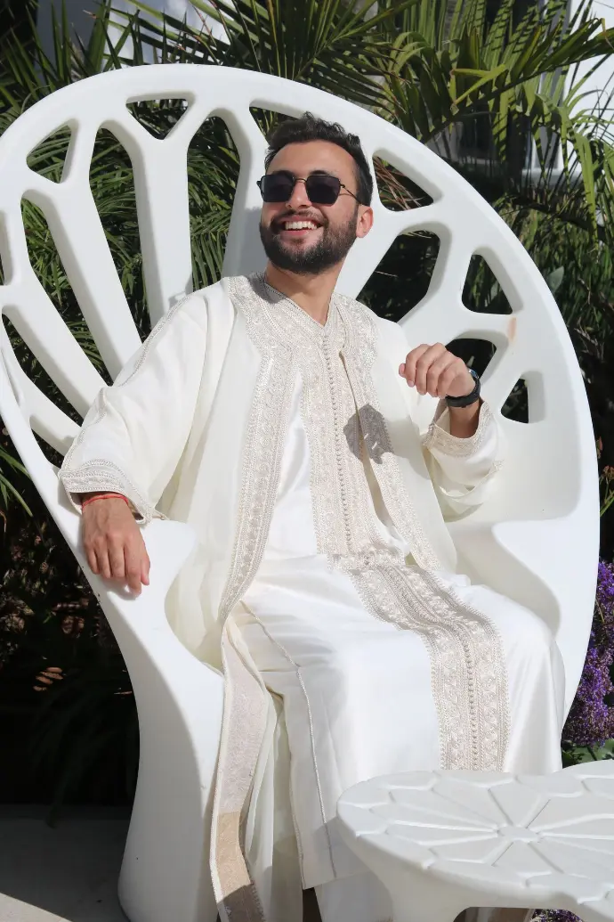 Luxury Moroccan Caftan with Embroidery - Wholesale Evening Wear for Export