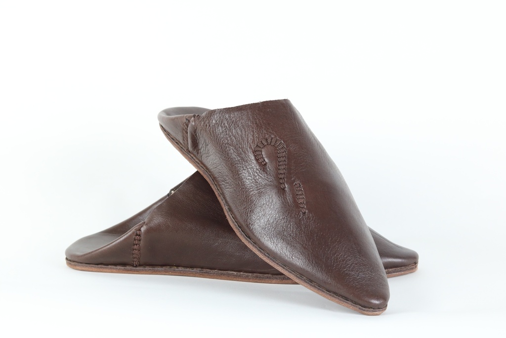 Babouche  cuir homme